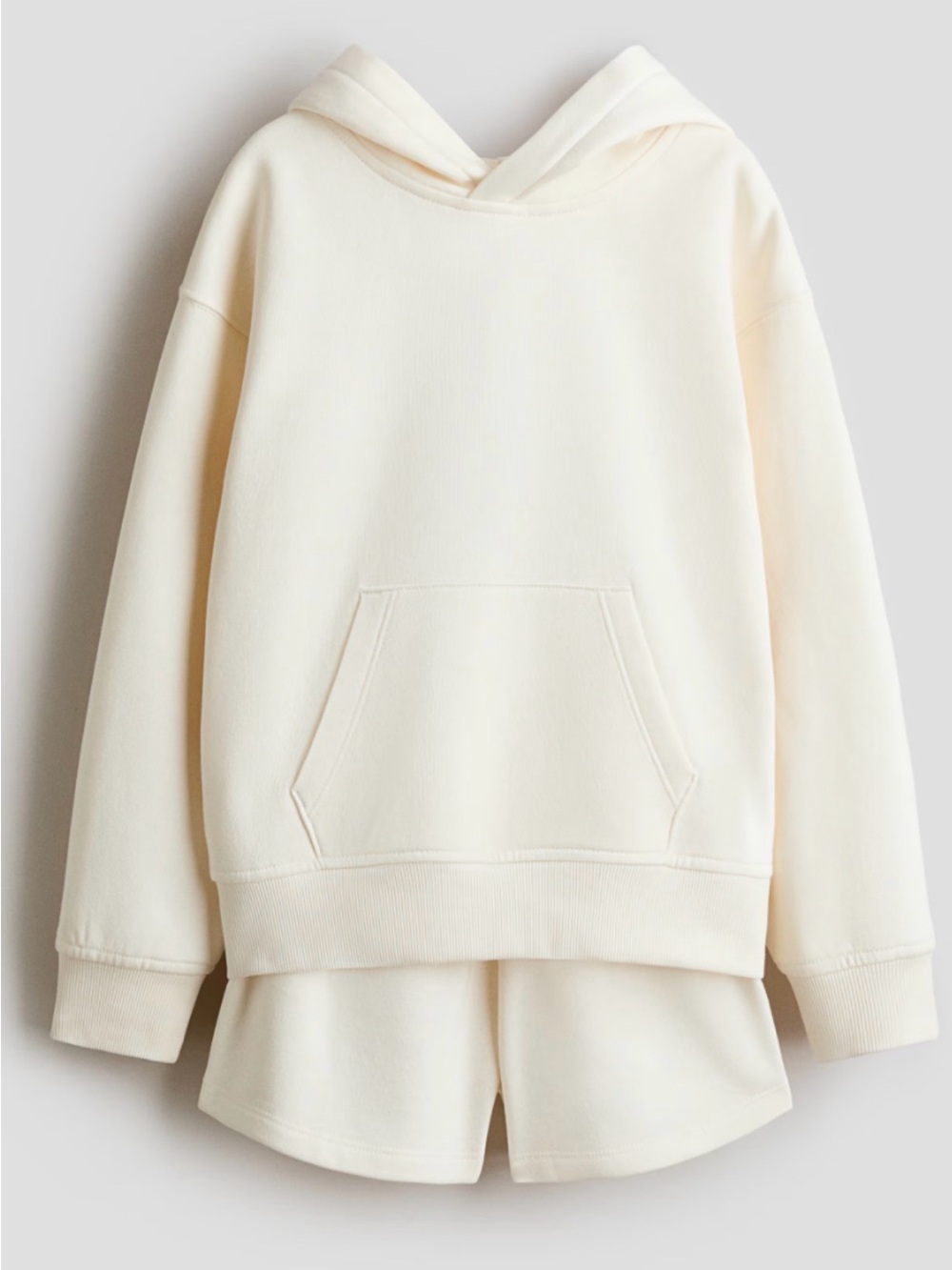 Women’s Motherhood Cream Hoodie and Short Set